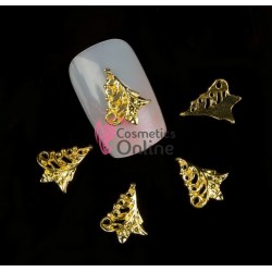 Decoratiuni 3D Metalice 002 Braduti de Iarna Aurii 